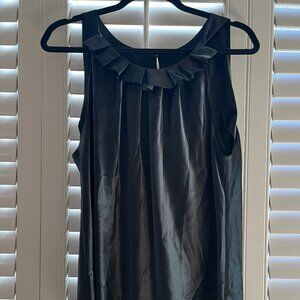 Sleeveless Black Blouse Size 14